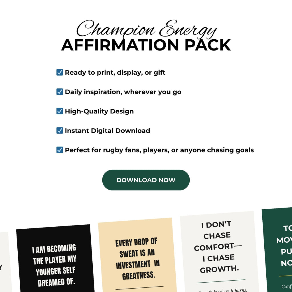 Champion Energy Pack (20 Affirmation Cards + 10 Lockscreens)